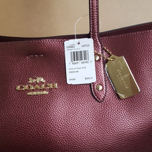 COACH TOWN TOTE + Wristlet set + FREE Gift - Picture 4 of 8